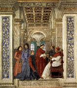 Melozzo da Forli Sixtus IV Founding the Vatican Library oil on canvas